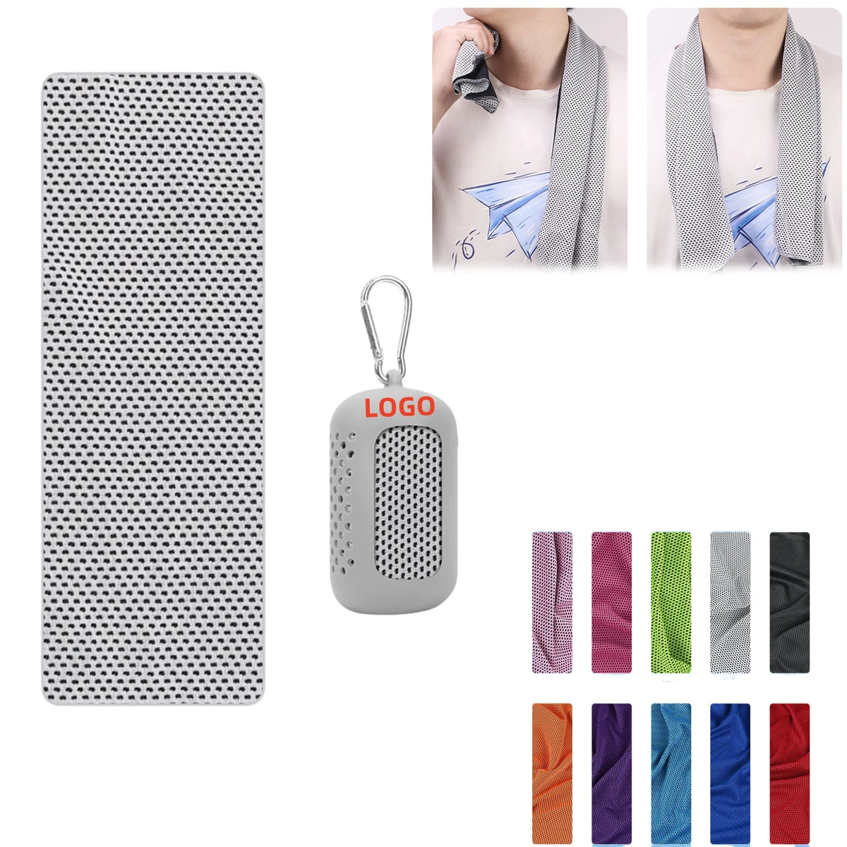 Polyester Sports Cooling Towel Quick Drying 1