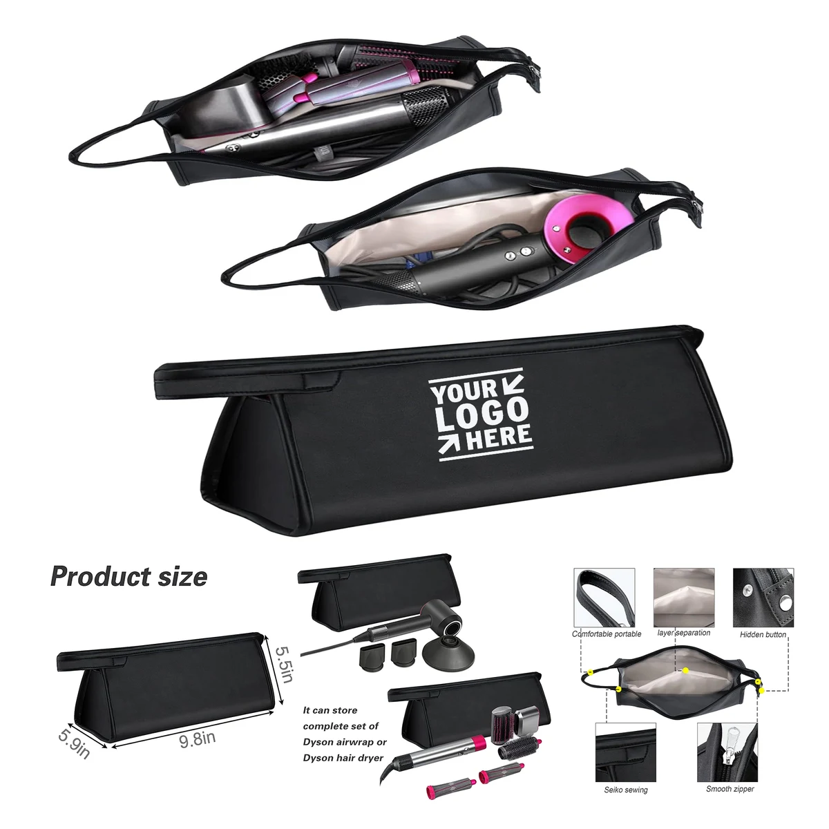 Portable Dyson Airwrap Styler Travel Case Supersonic Hair Dryer Waterproof Dustproof Storage Bag 1
