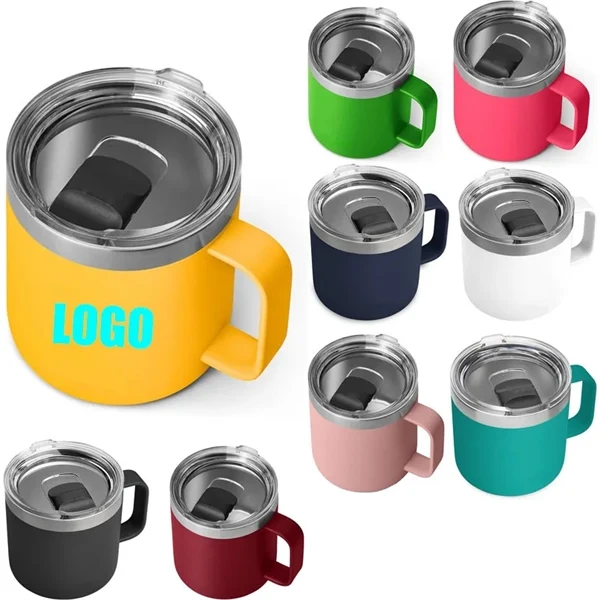 Custom Stainless Steel Mug with Mag Slider Lid & Double Wall Insulation — Vacuum Tumbler 1