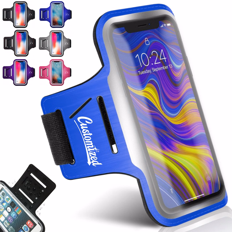 Adjustable Sports Armband Phone Holder W/ Touchscreen Window