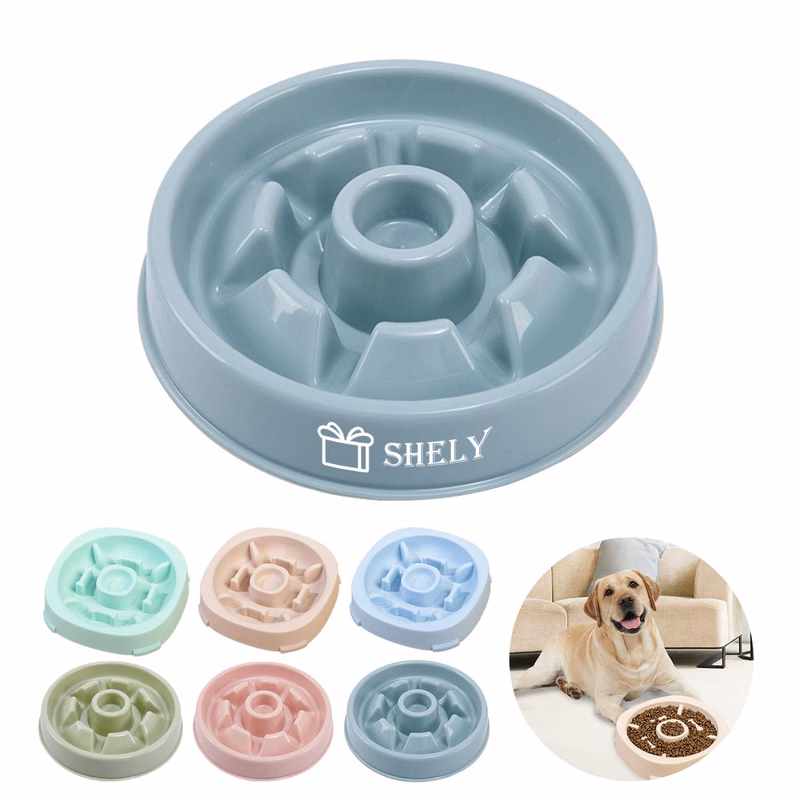 Plastic Dog Bowls Slow Feeder for Fast Eaters