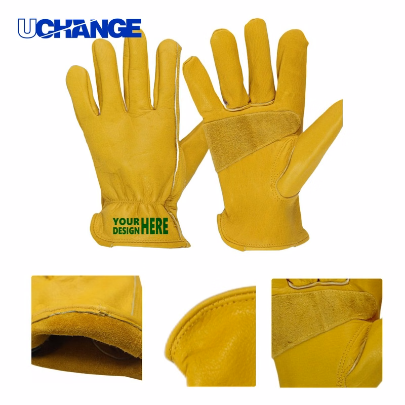 Leather Work Gloves with Custom Logo