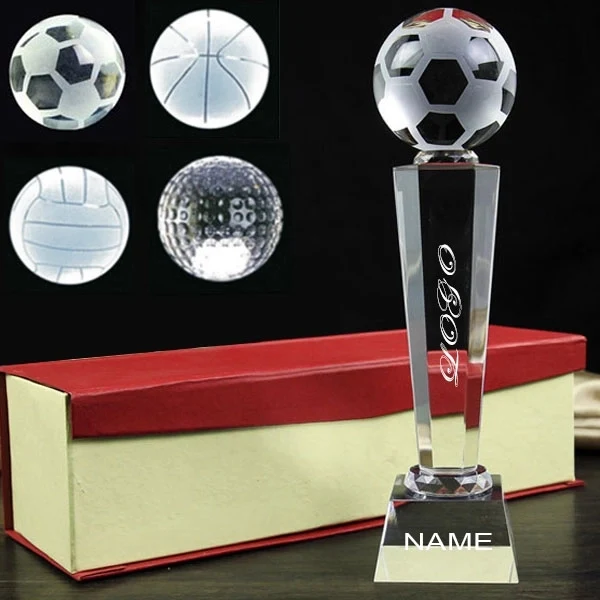 Crystal Soccer Ball Trophy Award 1