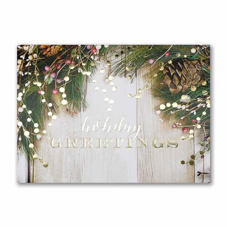 Rustic Holiday Greetings Card