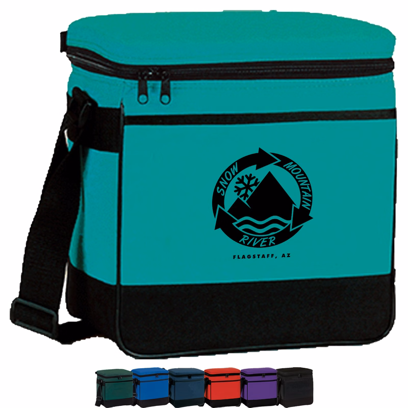 Premium Insulated 12 Pack Lunch Cooler Bag w/ Heat Sealed Reinforced Bottom (10" x 11" x 7")