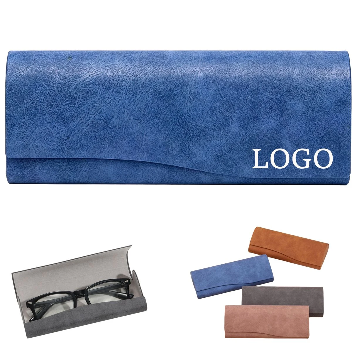 MOQ 30 Piece Pu Leather Eyeglass Case 1
