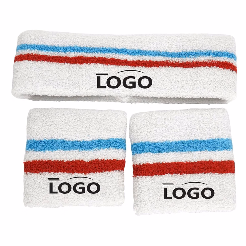 Moisture Wicking Sports Headband And Wristband Set