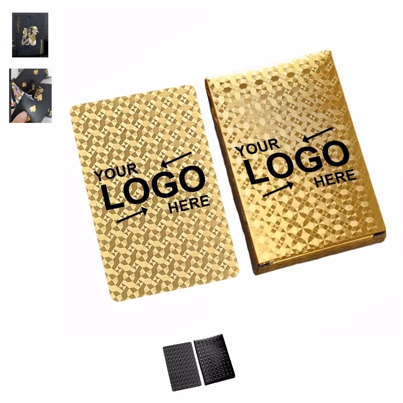 Pvc Waterproof Black Core Paper Playing Cards