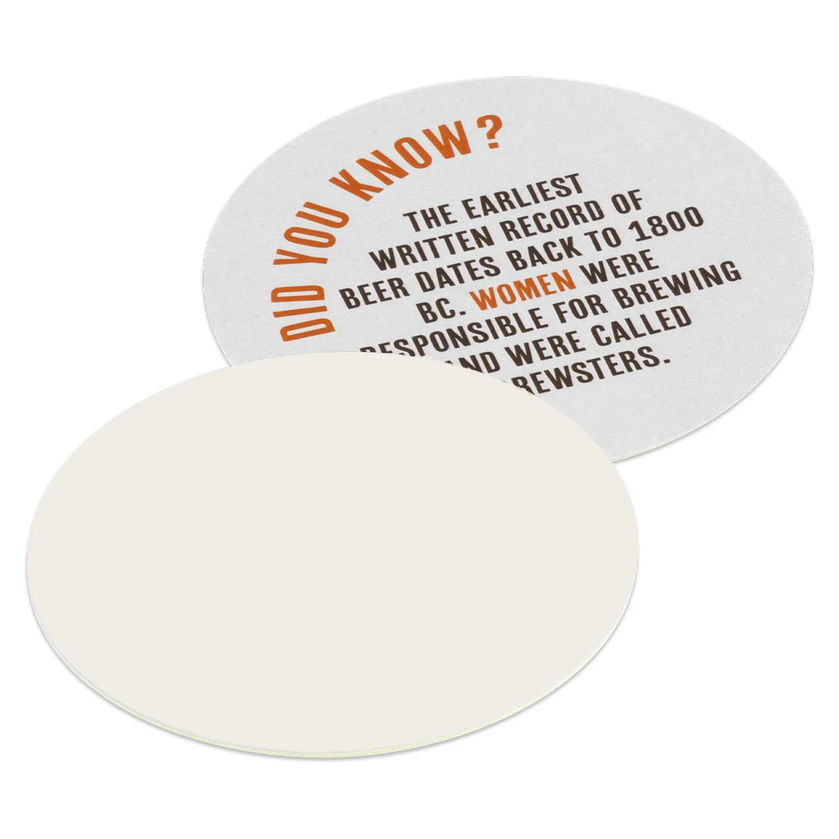 4" Pulpboard Circle Coaster (Full Color on 1 Side) 1