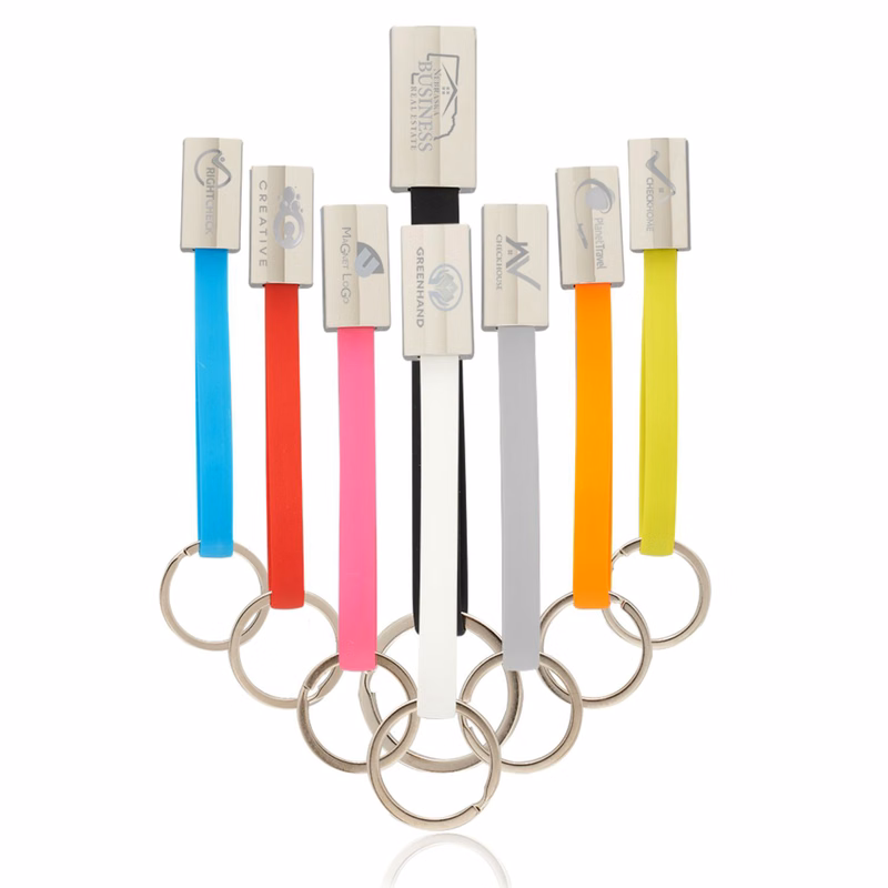Keychain Dual USB Charging Cable