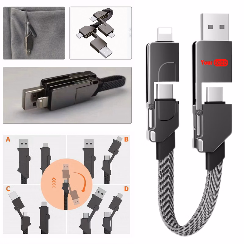 60W 6-in-1 Rapid Recharge Cable