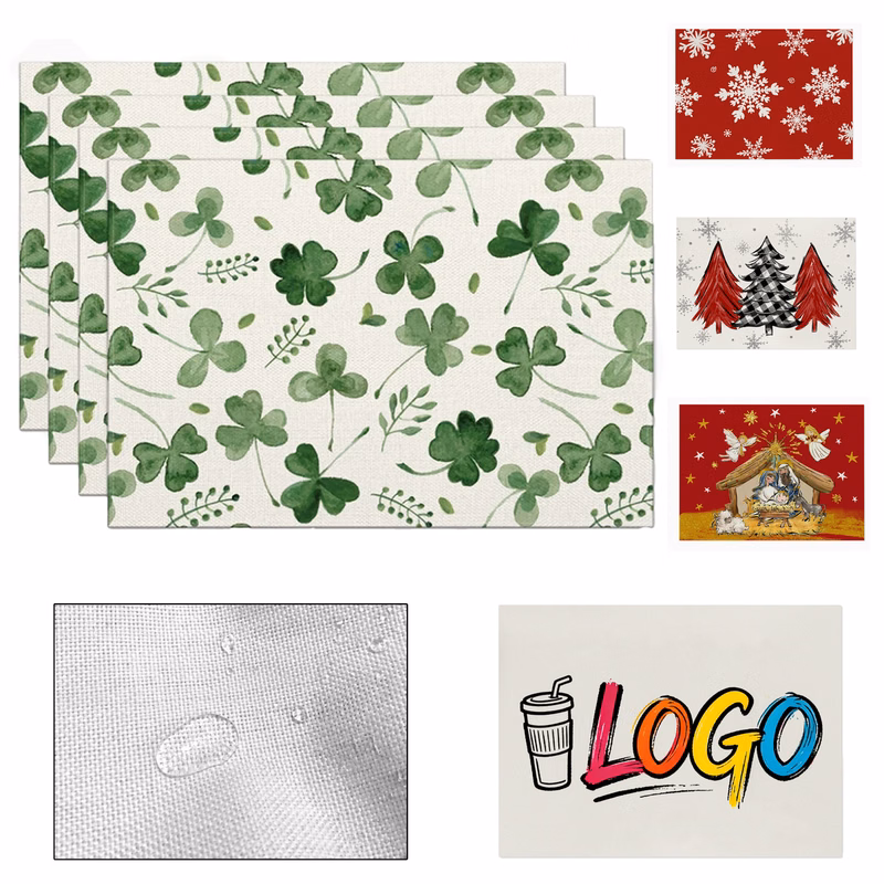 Full-color Printed Waterproof Linen Placemat