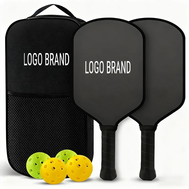 Pickleball Paddle Set with 2 Paddles,4 Balls,and Carrying Case 1