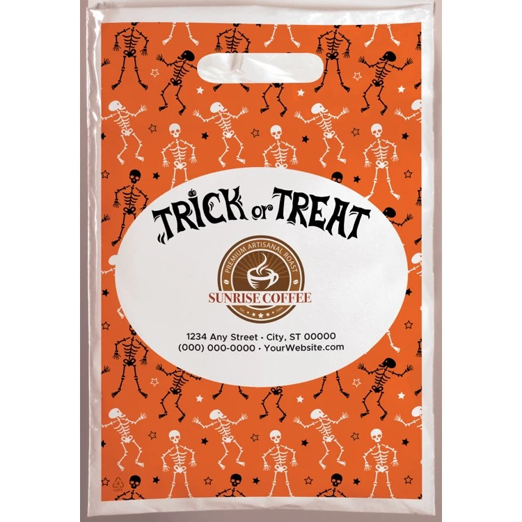 Halloween Scatter Design 2 Plastic Bag (9" x 13") 1