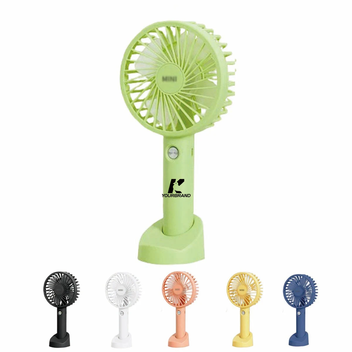 Portable 3-speed Travel Office Gifts Handheld Fan with Base 1