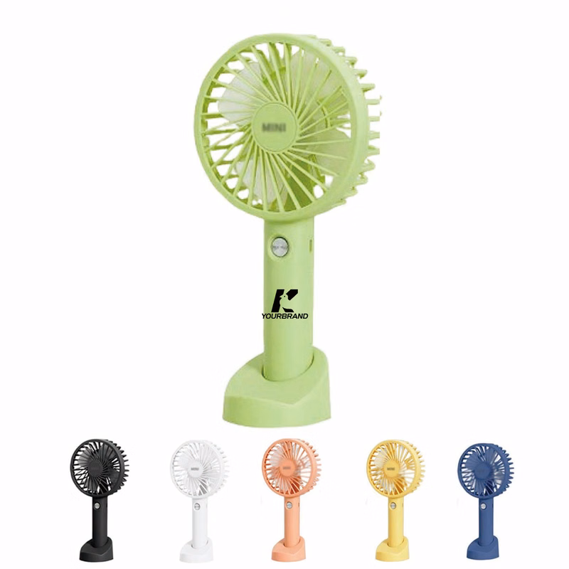 Portable 3-speed Travel Office Gifts Handheld Fan with Base