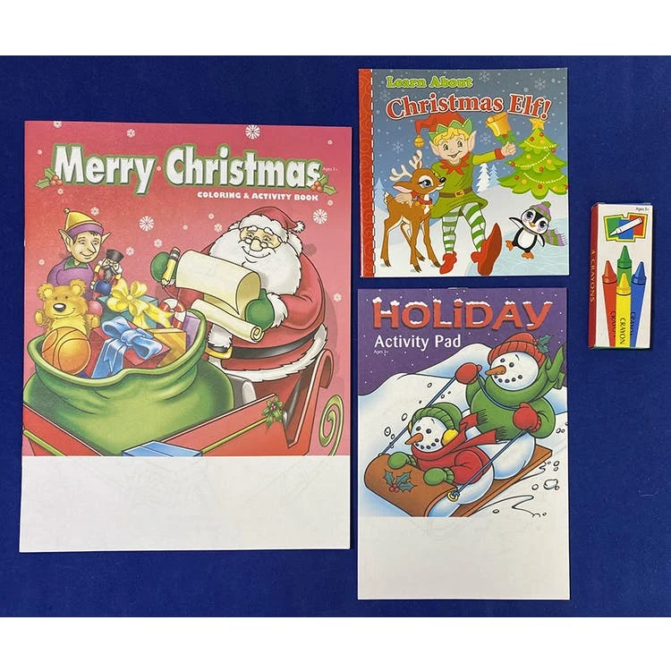 Christmas Activity & Coloring Book Sets - 4 Pieces Vol. 2 1