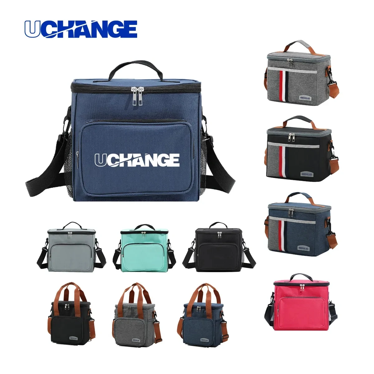 10L Insulated Thermal Lunch Bag With Shoulder Strap 1