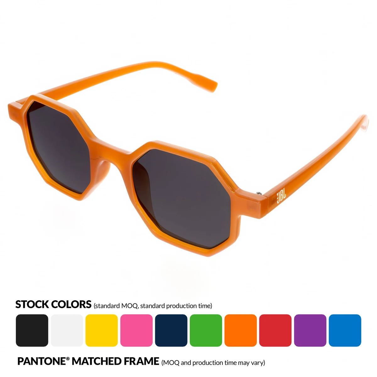 Hexagon Frosted Sunglasses 1