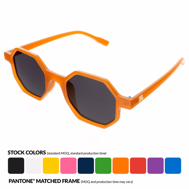 Hexagon Frosted Sunglasses