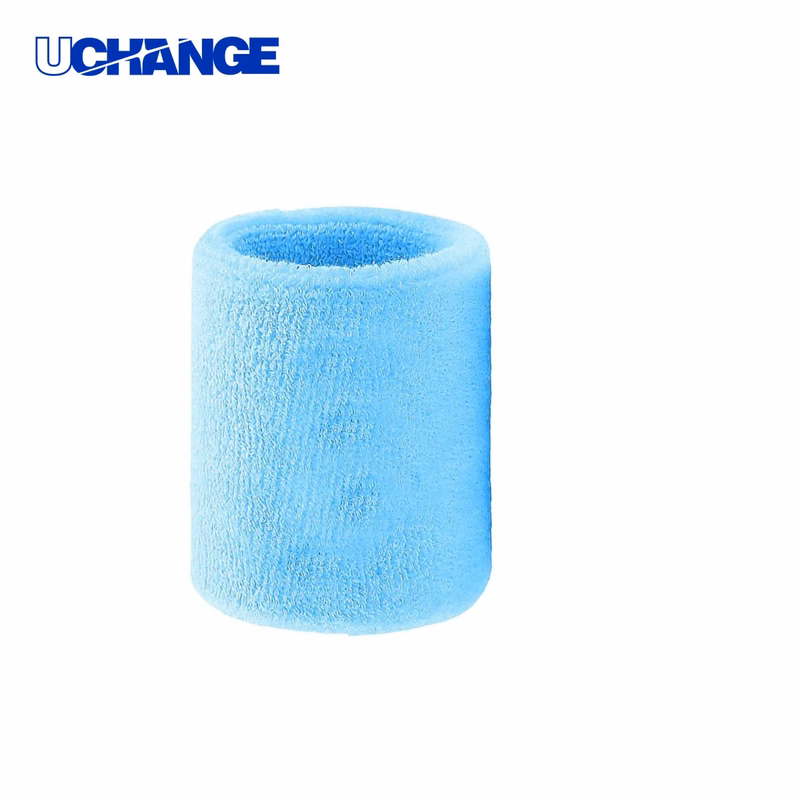 Cotton Embroidery Sports Wristband 3.2 Inches Sweat Absorbing