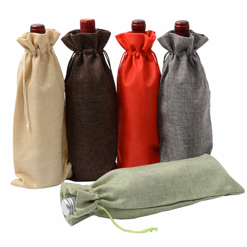 Jute Wine Bag