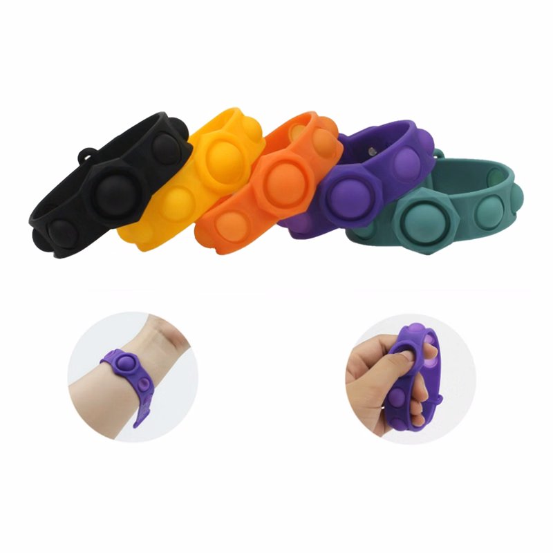 Silicone Stress Relief Push Pop Wristband