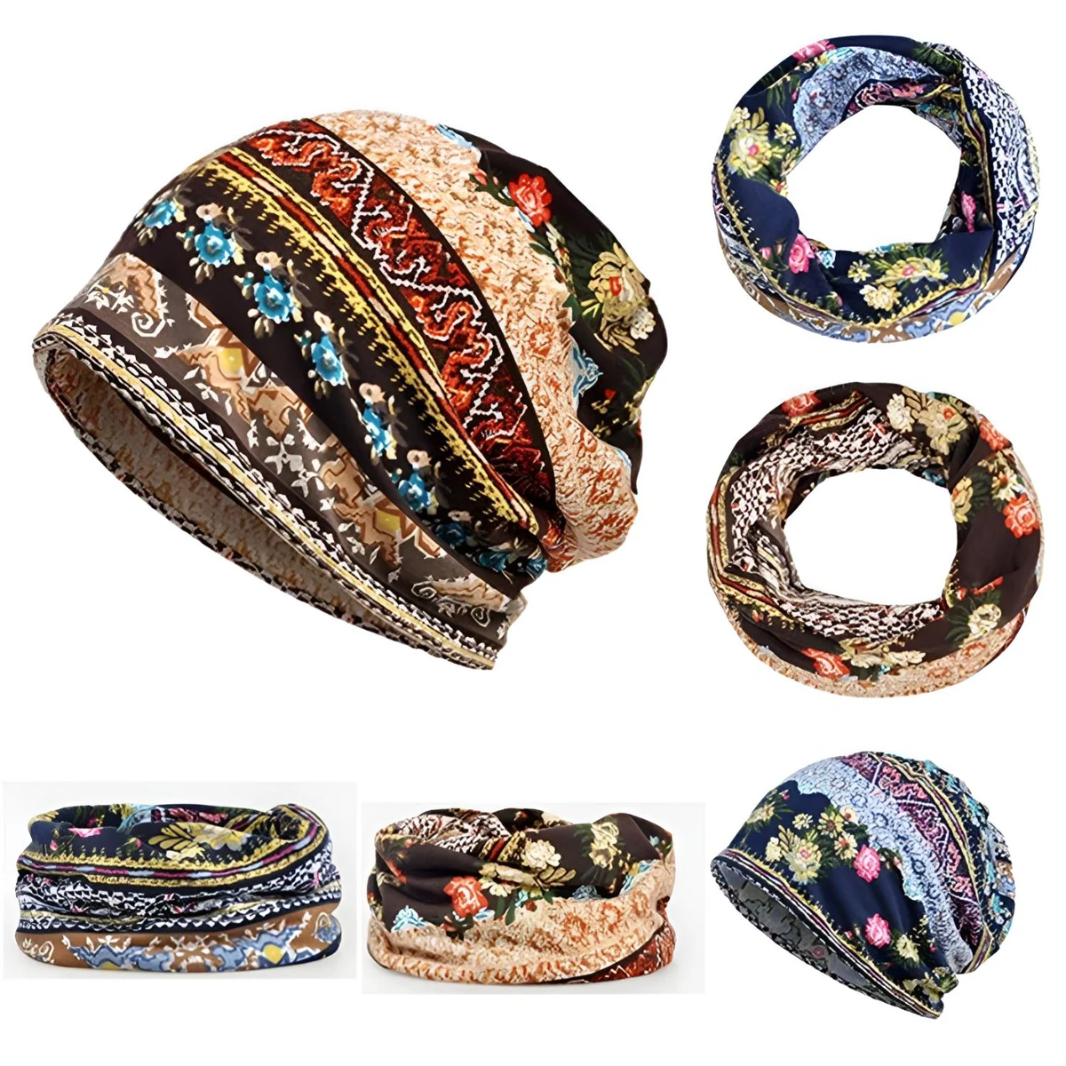 3 way Dual Layer Custom Sublimation beanie 1
