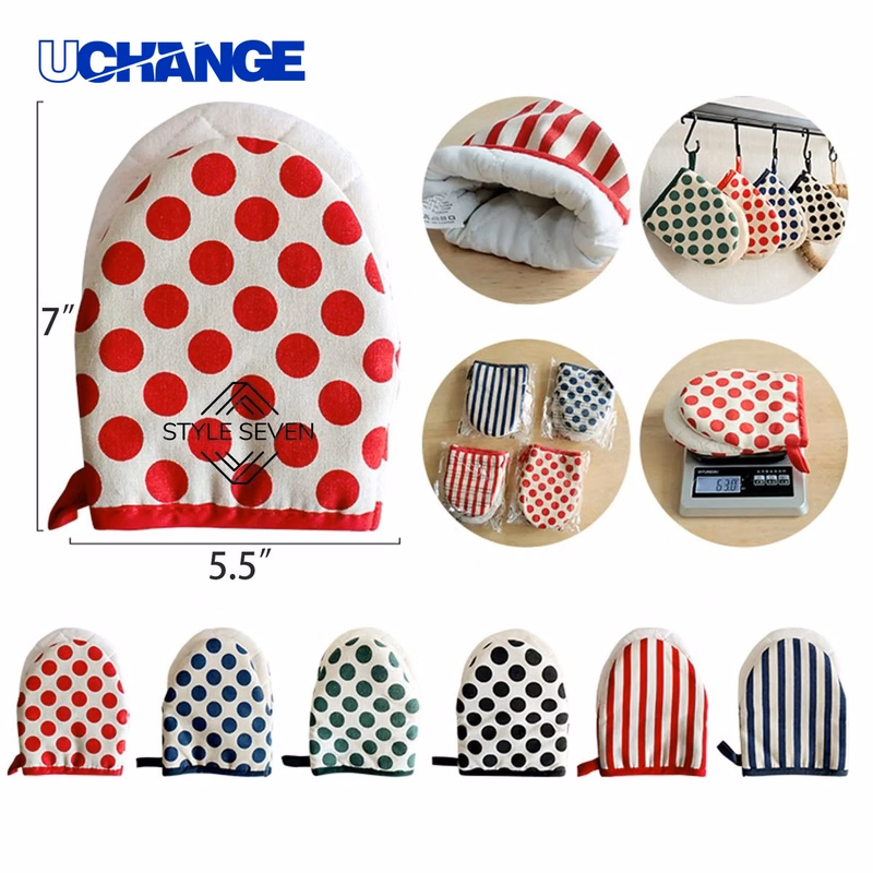 Full Color Cotton Oven Mitts for Home Baking