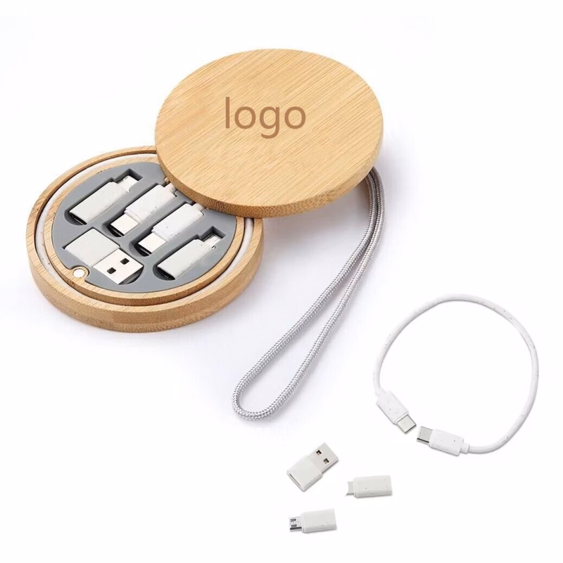 MOQ 3 pcs Multiple Cable Kit with Bamboo Box