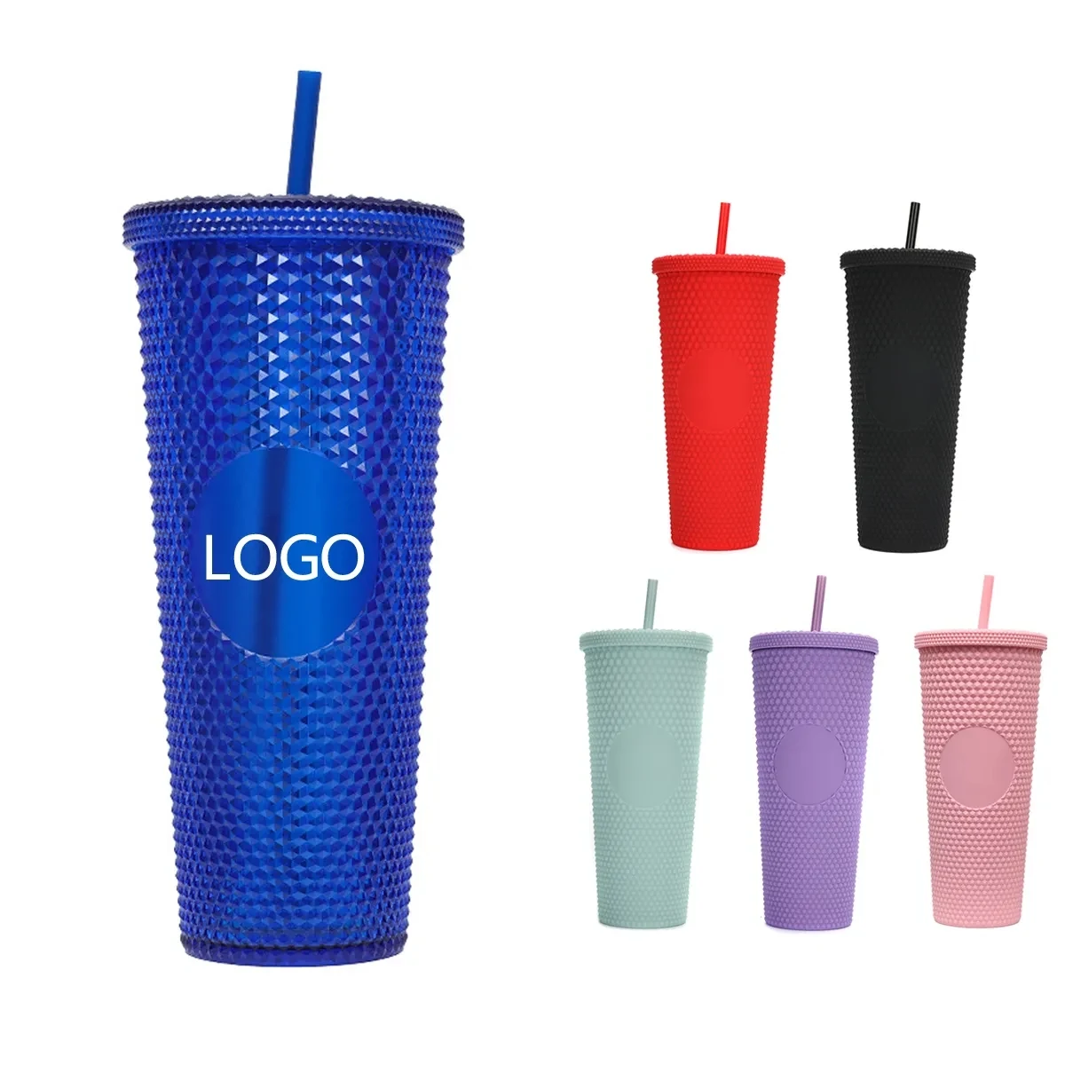 24oz Plastic Tumbler Cups 1