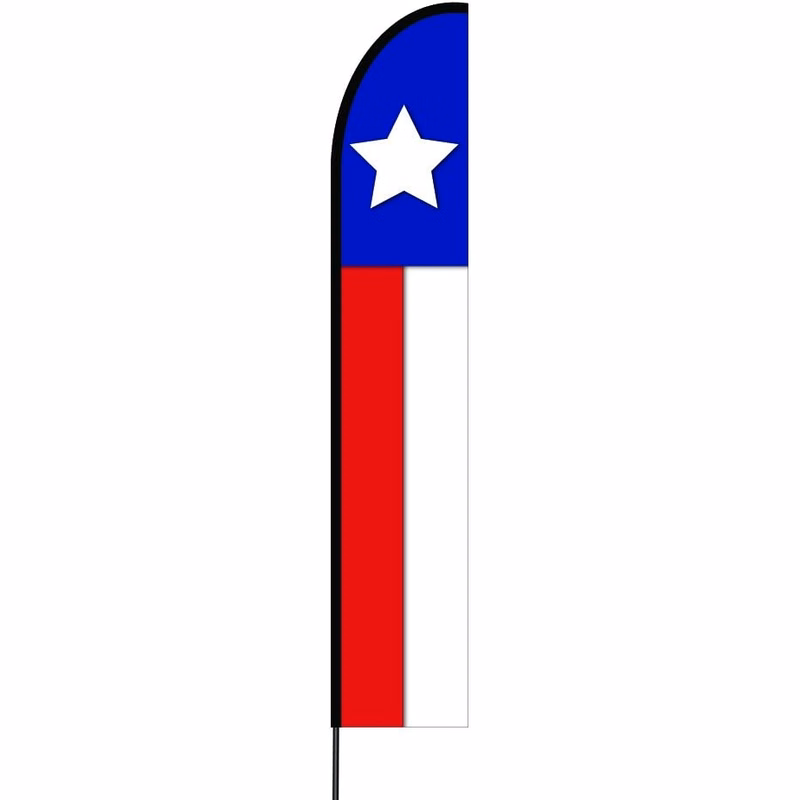 Texas Flag Kit 15' Feet Feather Flag Sign Outdoor Banner