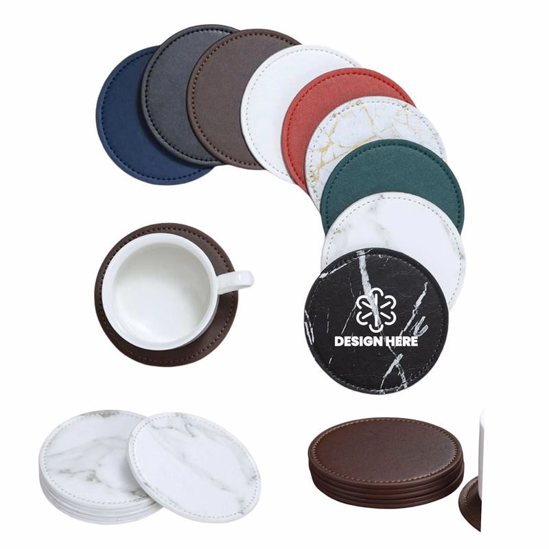 Leather Round Coaster
