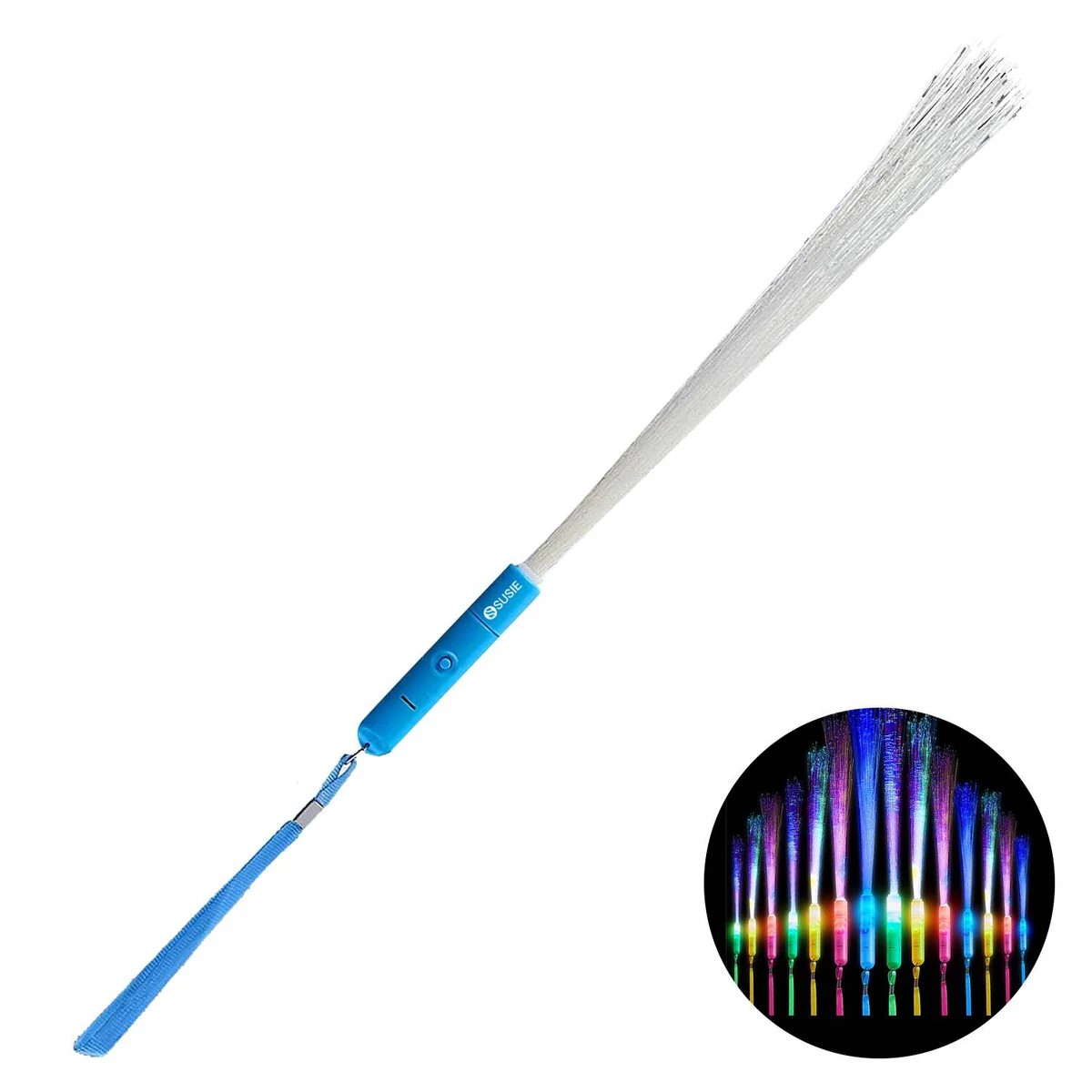 LED Light Up Foam Glow Fibre Wand 1