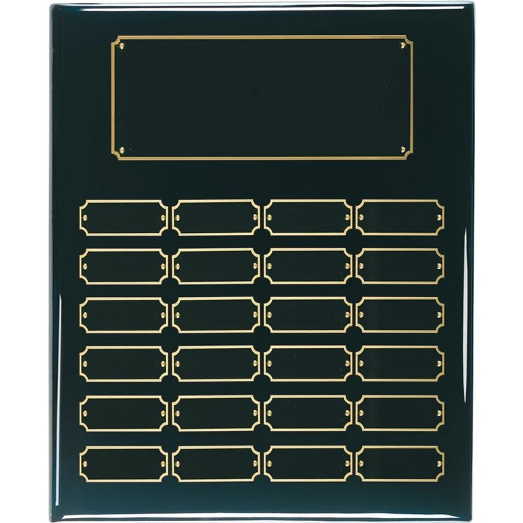 24 Plate Black Piano Finish Perpetual Plaques 1