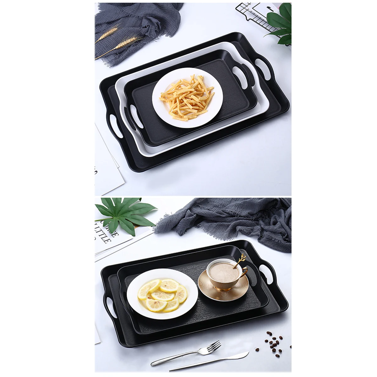 Plastic Tray with Handles 1