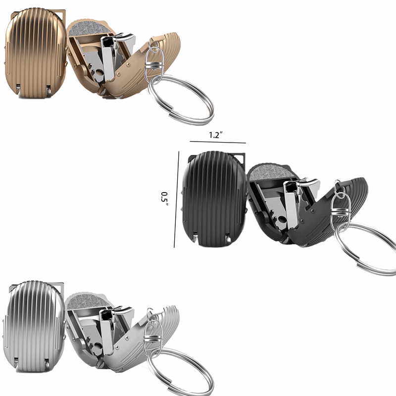 Foldable Nail Clippers With Keychain Shape Of Suitcase