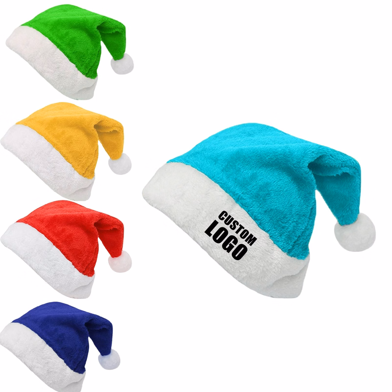 MOQ 10 pcs Adult Festive Santa Hat