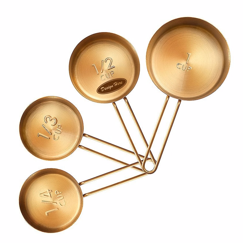 Stainless Steel Measuring Cups and Spoons Set