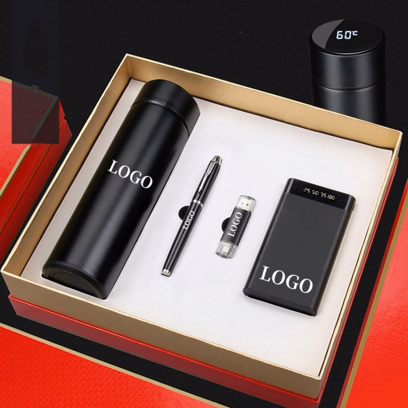 Custom Gift Set/Vacuum Cup/Pen/Usb Flash Drive/ Powerbank