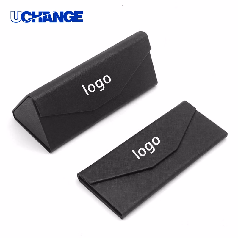 Eyewear Triangular Hard Shell Foldable Eyeglass Case Organizer