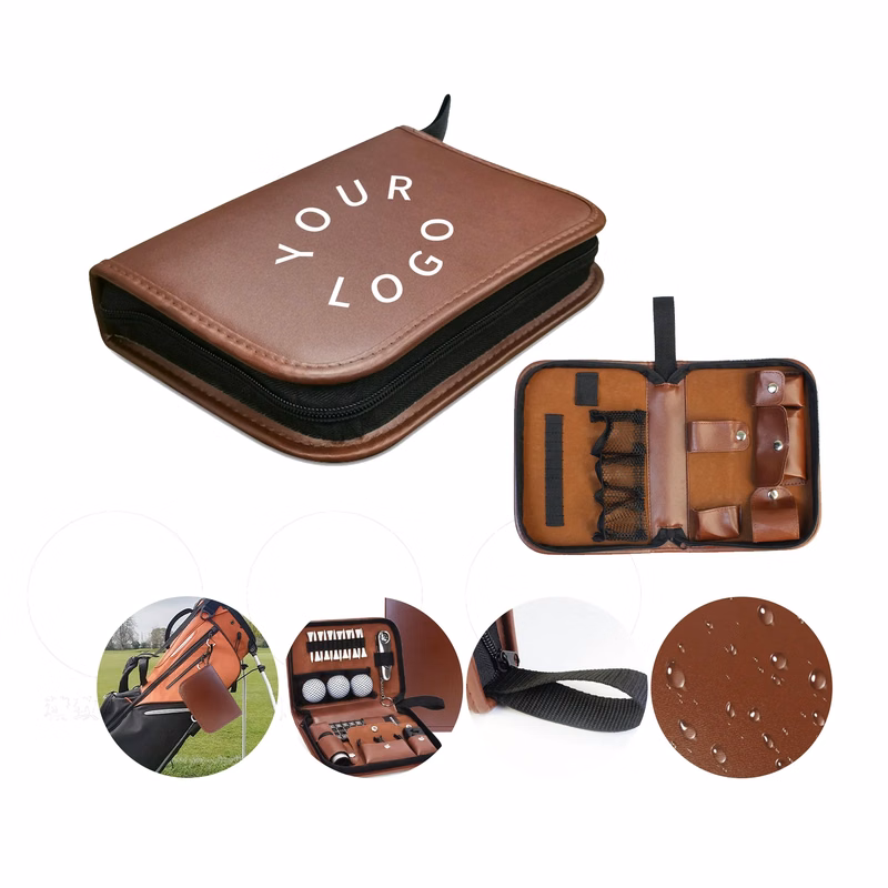 MOQ 25 PU Leather Golf Accessories Bag