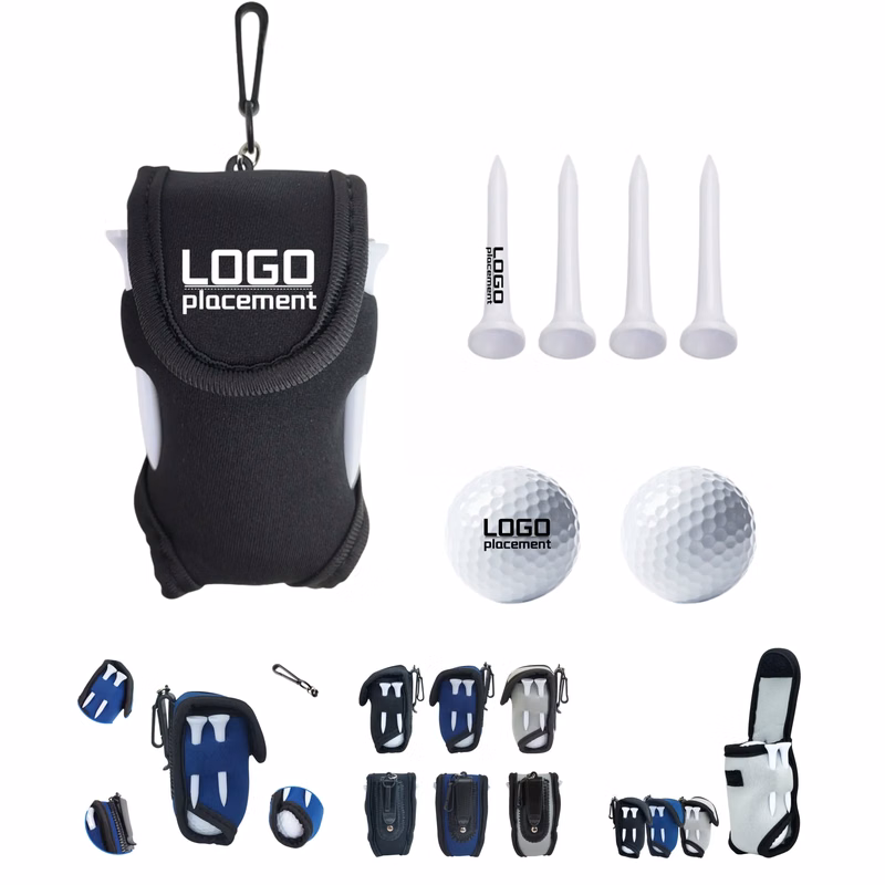Neoprene Golf Tool Waist Bag with Lightweight Ball Pouch"