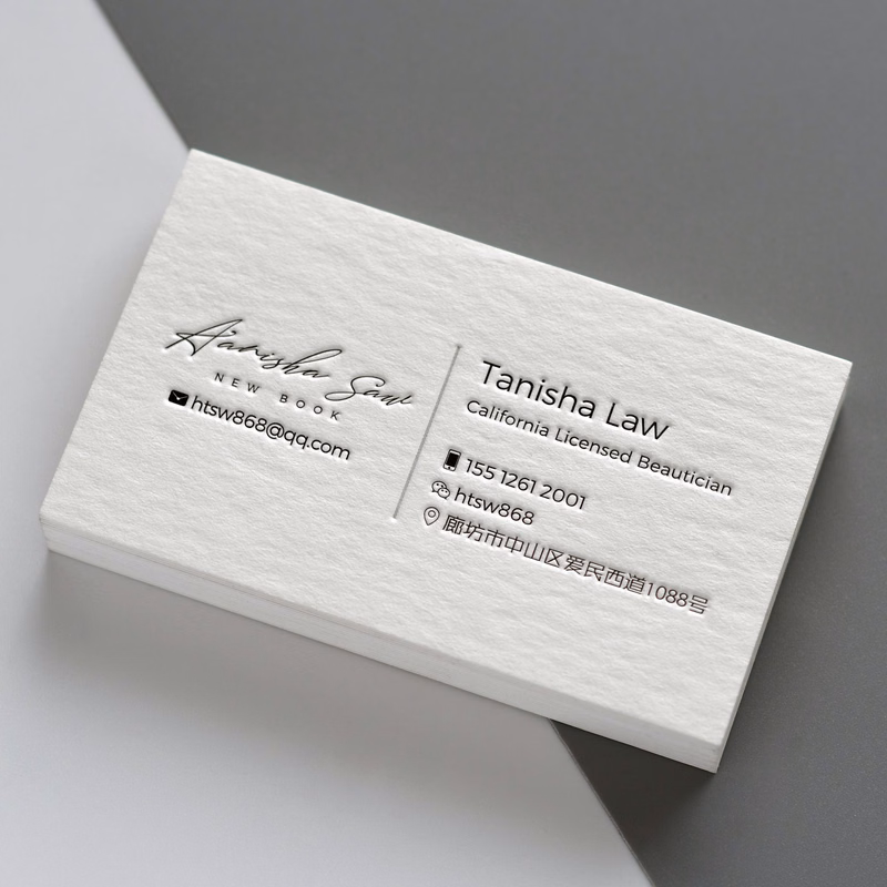 Soft touch business cards