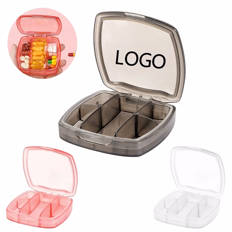 Clear Five Grid Pill Box