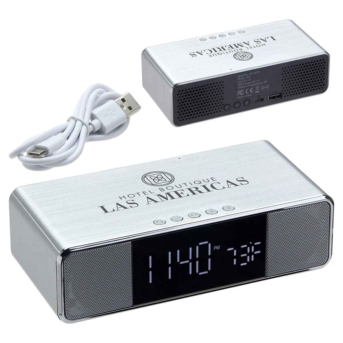 Mystic Alarm Clock with Wireless Speaker & Wireless Charger 1