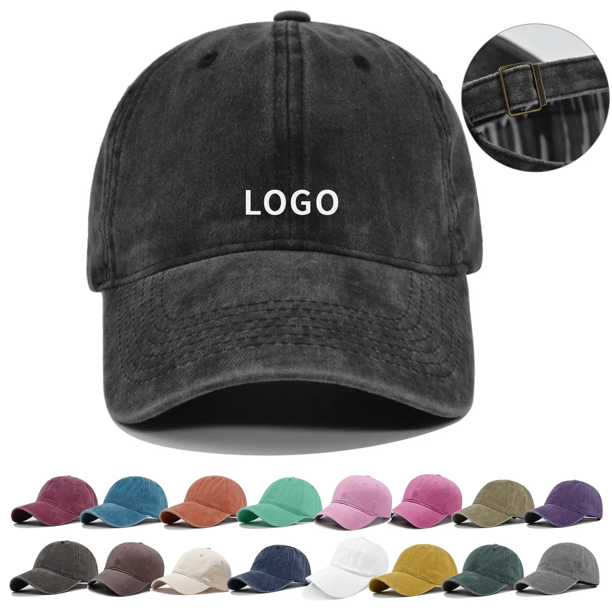 Washed Cowboy Baseball Cap 1