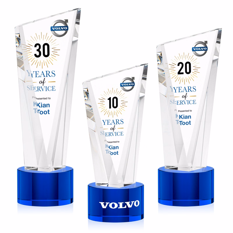 Plymouth VividPrint™ Award on Marvel Base - Blue