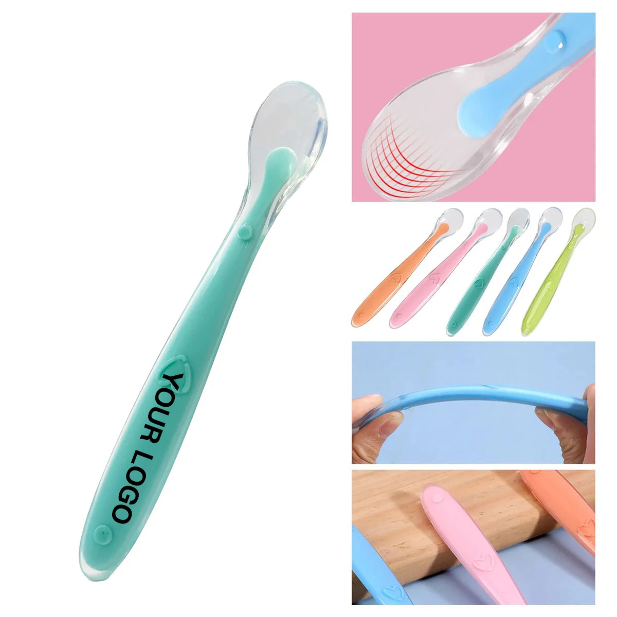 Baby Feeding Spoon Made of Safe Silicone 1