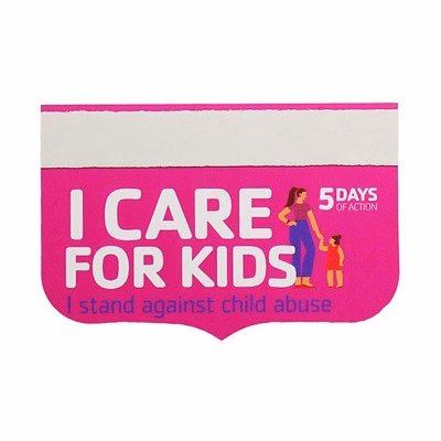 USA Made Synthetic Paper Badge Ribbon Full-Color (2"x3") Rosette Bottom